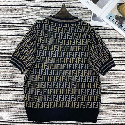 FENDI 26S SHORT SLEEVE KNIT T-SHIRT 124