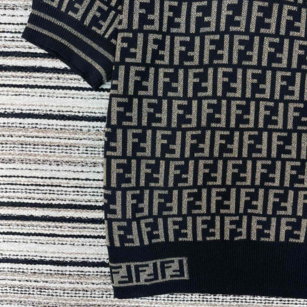 FENDI 26S SHORT SLEEVE KNIT T-SHIRT 124