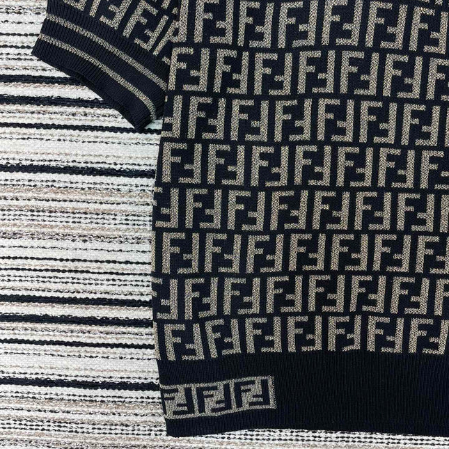 FENDI 26S SHORT SLEEVE KNIT T-SHIRT 124