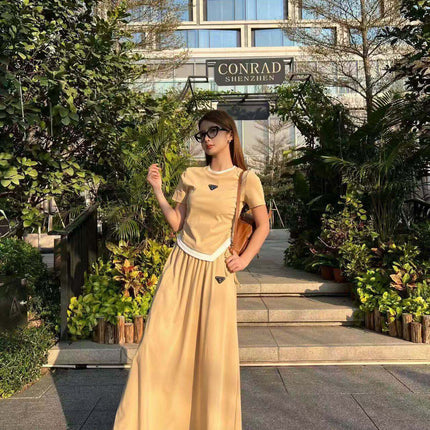 PRADA 26S TOP AND SKIRT SET STYLE 834