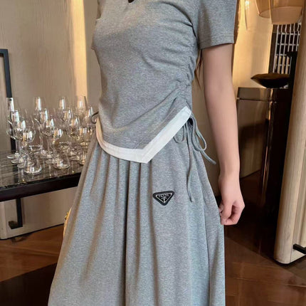 PRADA 26S TOP AND SKIRT SET STYLE 833