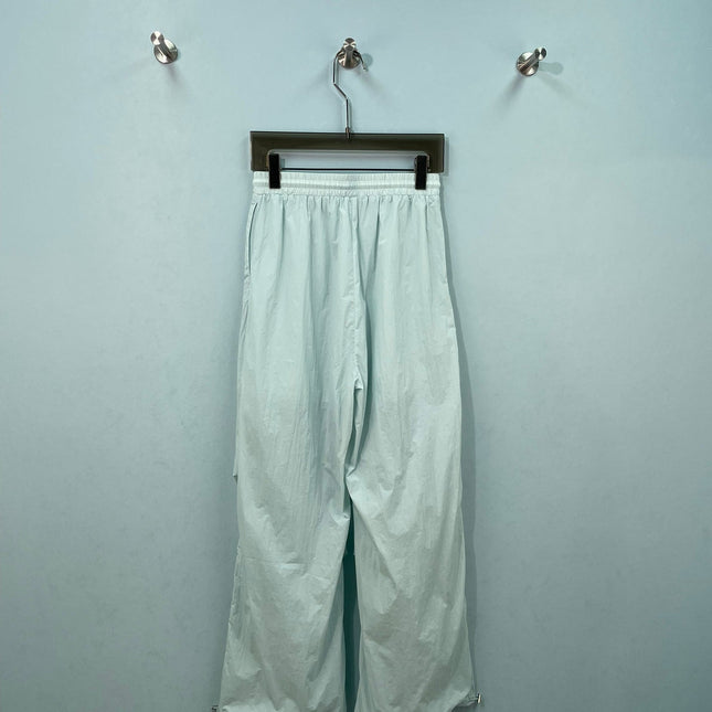 MONCLER 26S RUCHED WIDE-LEG PARACHUTE PANTS 700