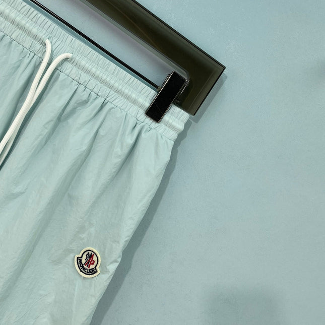 MONCLER 26S RUCHED WIDE-LEG PARACHUTE PANTS 700