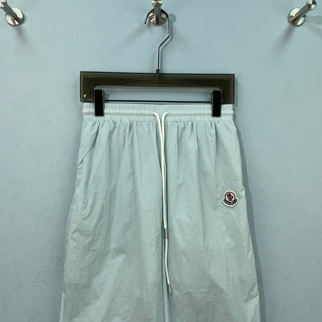 MONCLER 26S RUCHED WIDE-LEG PARACHUTE PANTS 700