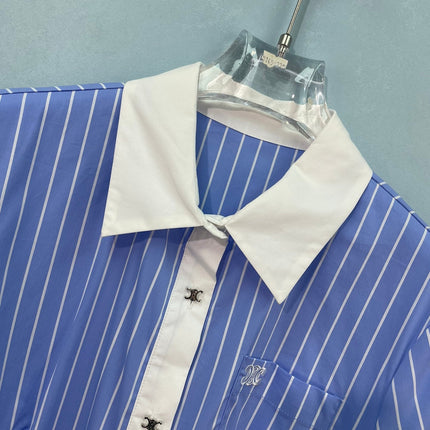 CELINE 26S STRIPED SHIRT DRESS 475