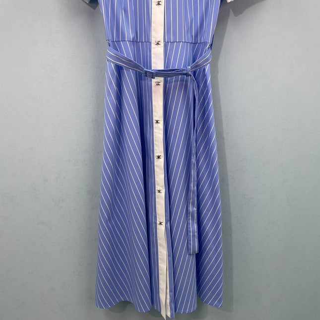 CELINE 26S STRIPED SHIRT DRESS 475