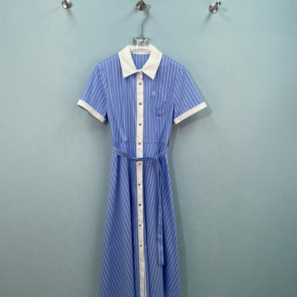 CELINE 26S STRIPED SHIRT DRESS 475