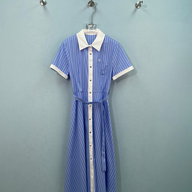 CELINE 26S STRIPED SHIRT DRESS 475