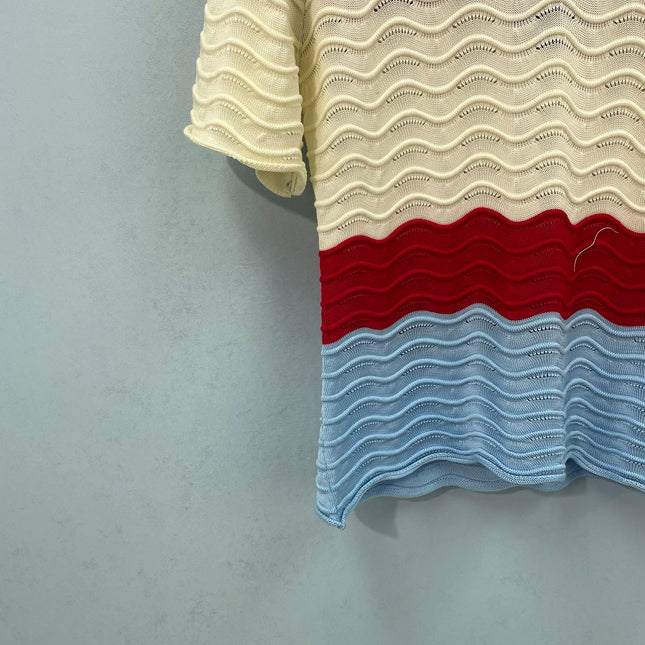 GUCCI 26S SHORT-SLEEVE KNIT T-SHIRT 498