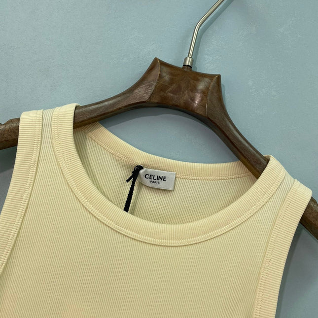 CELINE 26S SLEEVELESS KNIT TOP 388