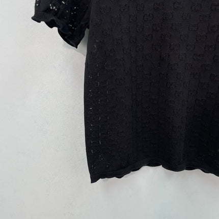 GUCCI 26S SHORT-SLEEVE KNIT T-SHIRT 456