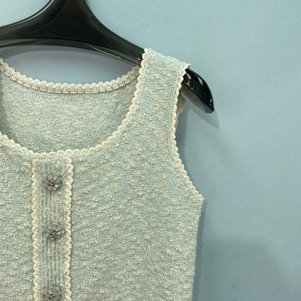CHANEL 26S SLEEVELESS KNIT TOP 1472