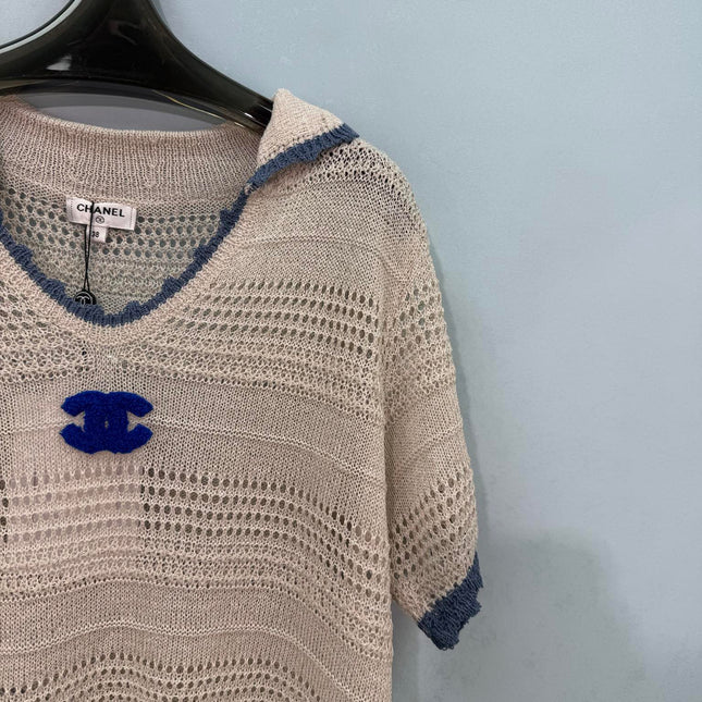 CHANEL 26S SHORT-SLEEVE KNIT TOP 1462