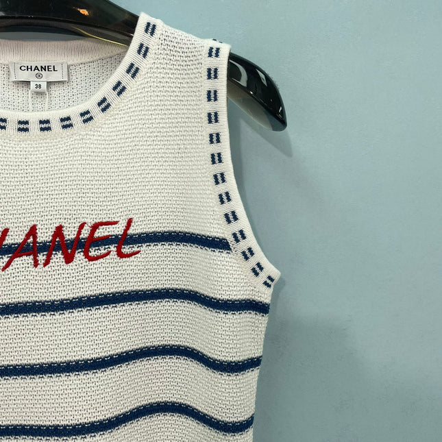 CHANEL 26S SLEEVELESS KNIT TOP 1404