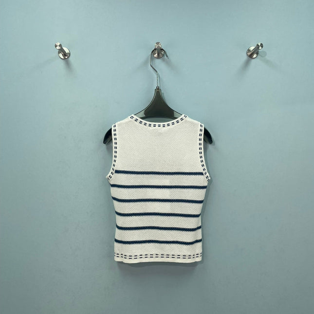 CHANEL 26S SLEEVELESS KNIT TOP 1404
