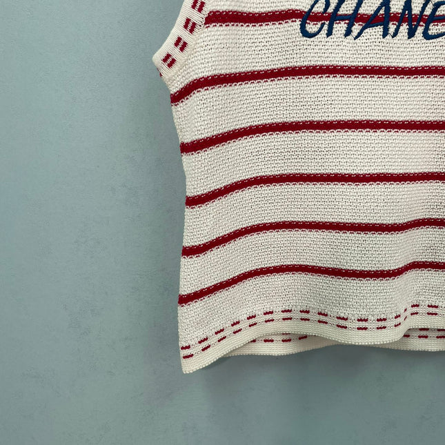 CHANEL 26S SLEEVELESS KNIT TOP 1403