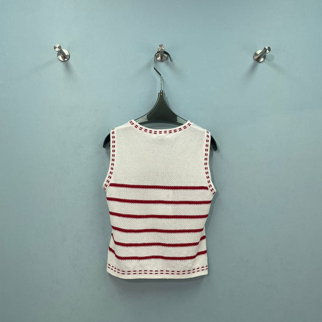 CHANEL 26S SLEEVELESS KNIT TOP 1403