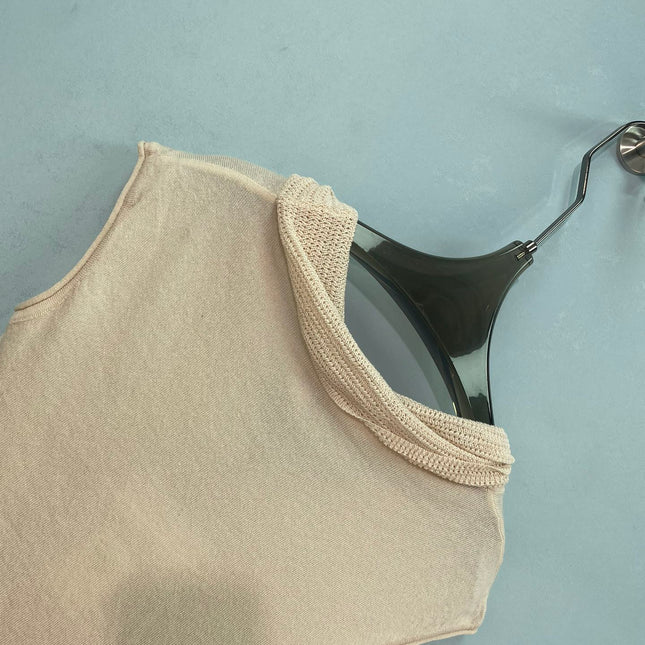 CHANEL 26S SLEEVELESS KNIT TOP 1402