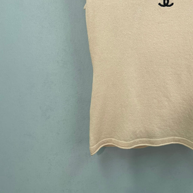 CHANEL 26S SLEEVELESS KNIT TOP 1402