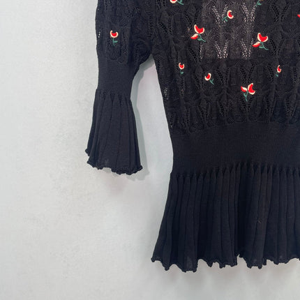 CHANEL 26S CHERRY KNIT TOP 1288