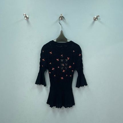 CHANEL 26S CHERRY KNIT TOP 1288