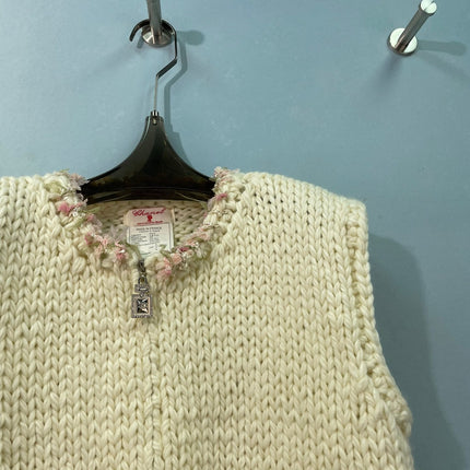 CHANEL 26S KNIT ZIP-UP VEST 1655