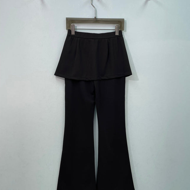 CHANEL 26S WRAP-SKIRT WIDE-LEG PANTS 1661