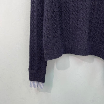 MIUMIU 26S CABLE-KNIT SWEATER 1540