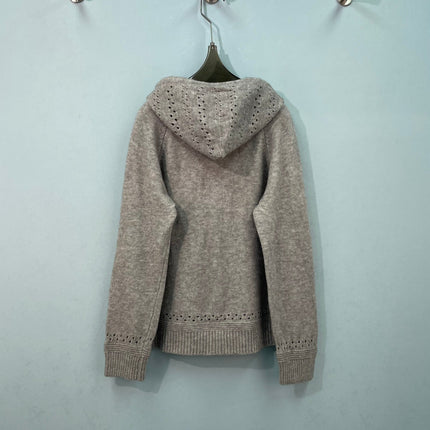 LOEWE 26S HOODED KNIT CARDIGAN 706
