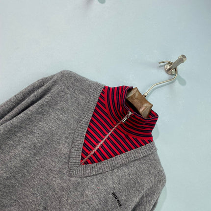 MIUMIU 26S LONG-SLEEVE KNIT SWEATER 1474