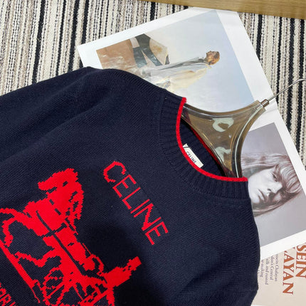 CELINE 26S CREWNECK KNIT SWEATER 555