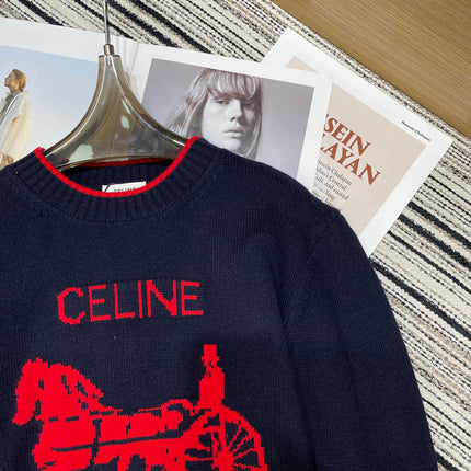 CELINE 26S CREWNECK KNIT SWEATER 555