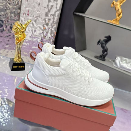 CHRISTIAN LOUBOUTIN 26S SNEAKER IN WHITE KNIT FABRIC