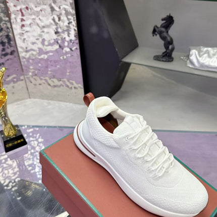 CHRISTIAN LOUBOUTIN 26S SNEAKER IN WHITE KNIT FABRIC