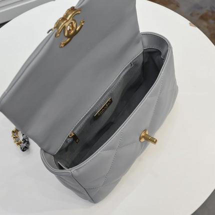 19 FLAP BAG 26CM 9010 GREY