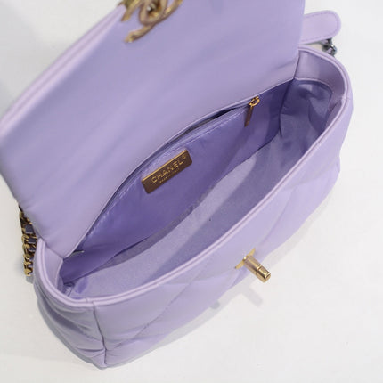 19 FLAP BAG 26CM 9010 PURPLE
