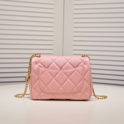 MINI FLAP BAG CAVIAR 20CM 3891 PINK