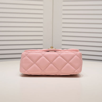 MINI FLAP BAG CAVIAR 20CM 3891 PINK