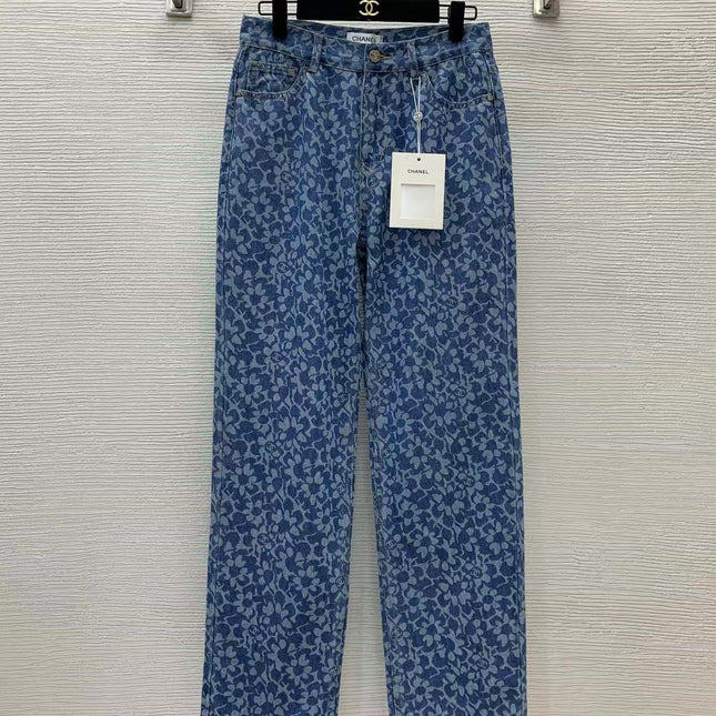 CC Jeans Printed Denim Blue and Dark Blue