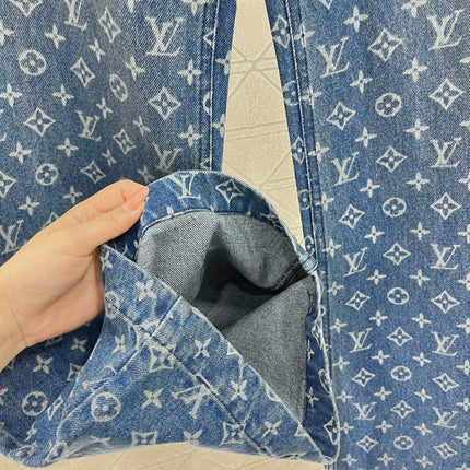 DENIM LV LOGO BLUE JEANS