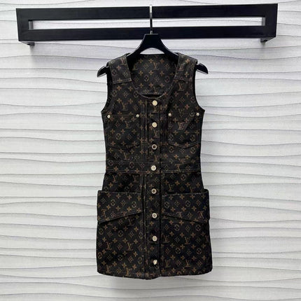 LV Monogram Denim Set