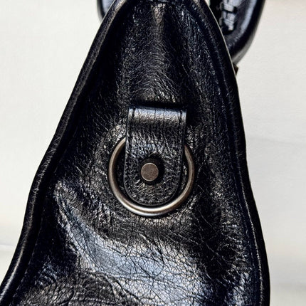 MEDIUM 39 LE CITY BAG IN BLACK LEATHER