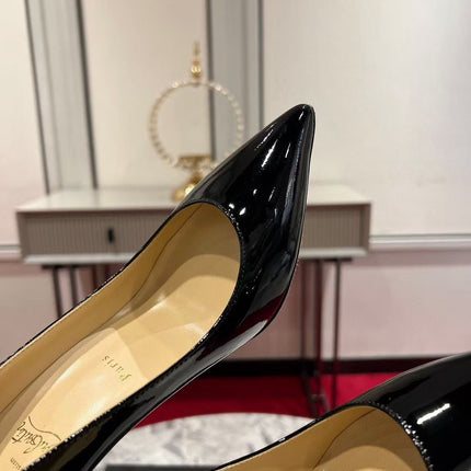 KATE PUMPS BLACK PATENT CALFSKIN