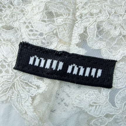 MIUMIU 25S STRAPPY DRESS IN WHITE 918243