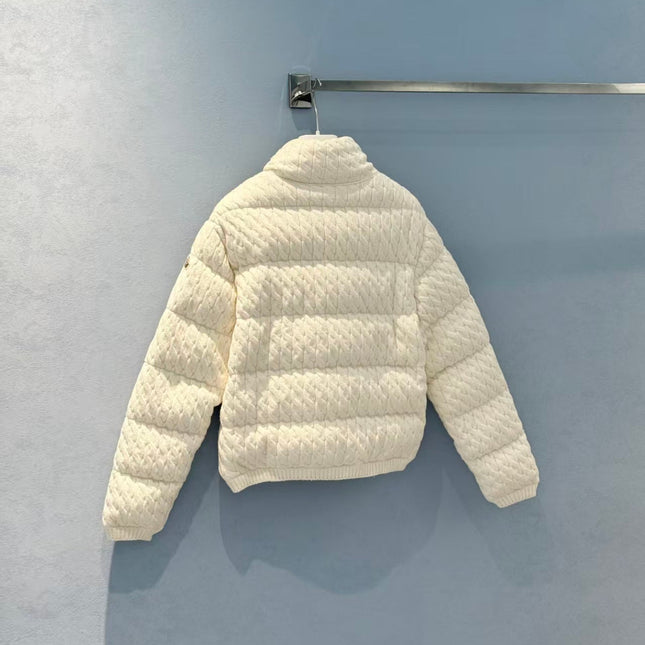 MONCLER JACKET IN WHITE WOOL