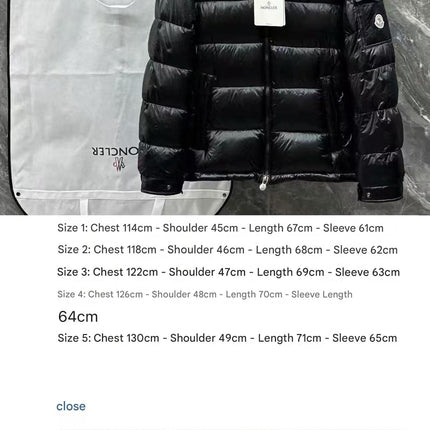 MONCLER PUFFER JACKET IN BLACK