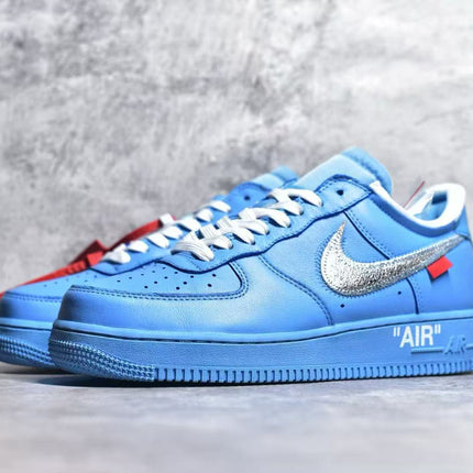 NIKE AIR FORCE 1 LOW OFF-WHITE MCA UNIVERSITY BLUE SNEAKERS