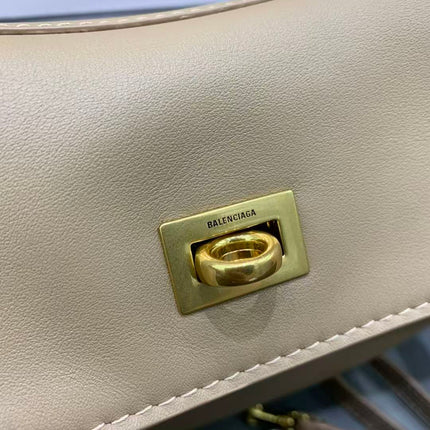 RODEO SMALL BAG 29 IN CAMEL BROWN CALFSKIN GOLD HARDWARE TP3