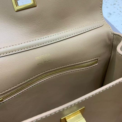 RODEO SMALL BAG 29 IN CAMEL BROWN CALFSKIN GOLD HARDWARE TP3