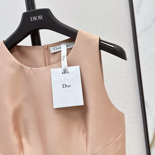 DIOR DRESS IN DARK NUDE